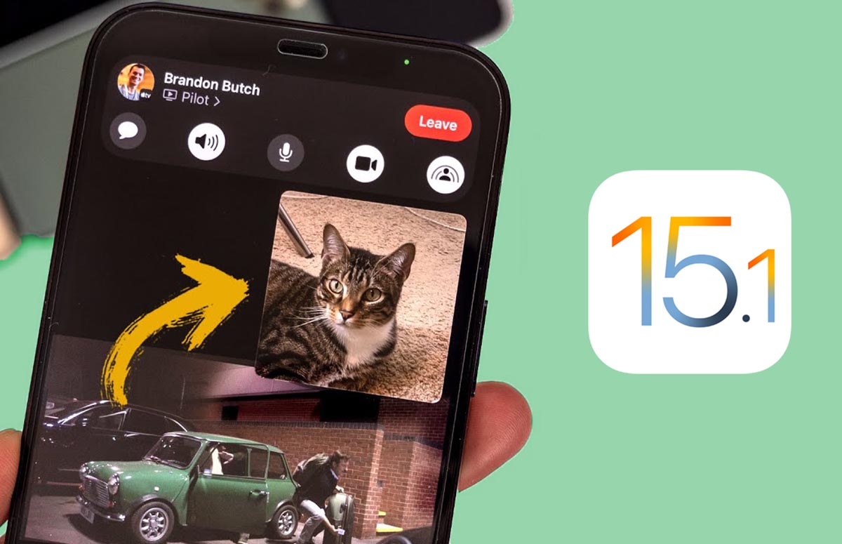 Как в iOS 15.1 поделиться экраном с другим абонентом FaceTime